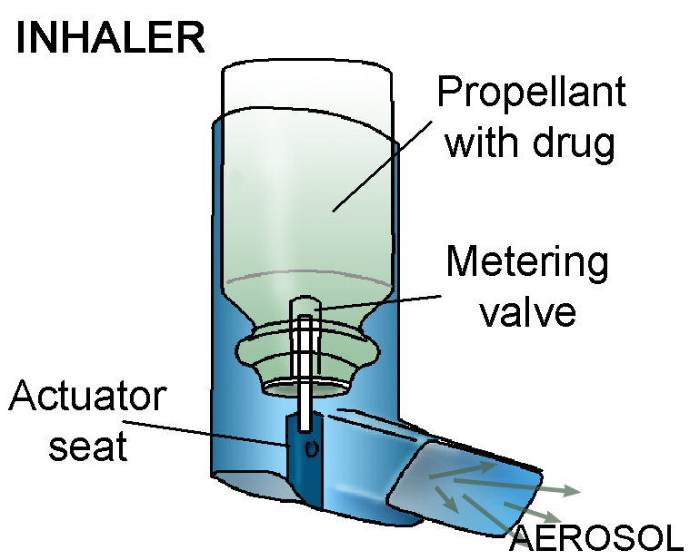 Inhaler flow lines